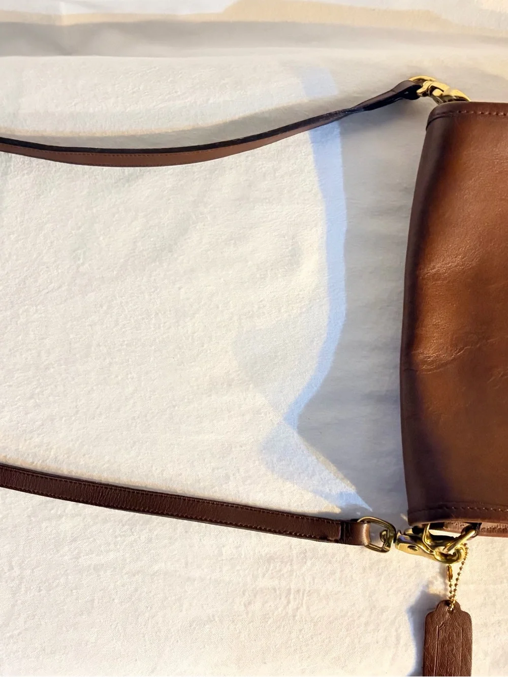 Vintage Leather Coach City Bag